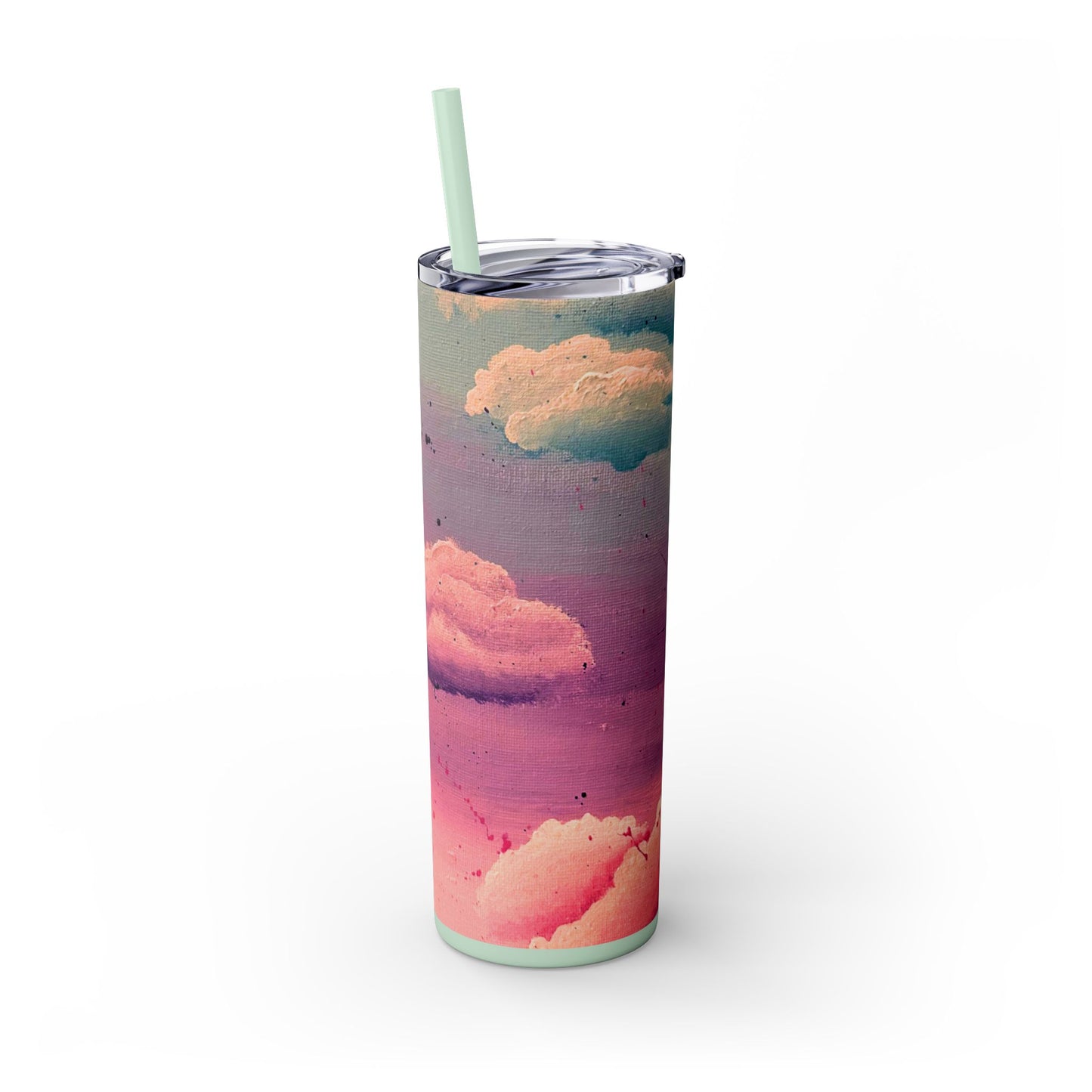 Cloud Study Painting| Skinny Tumbler with Straw| 20oz