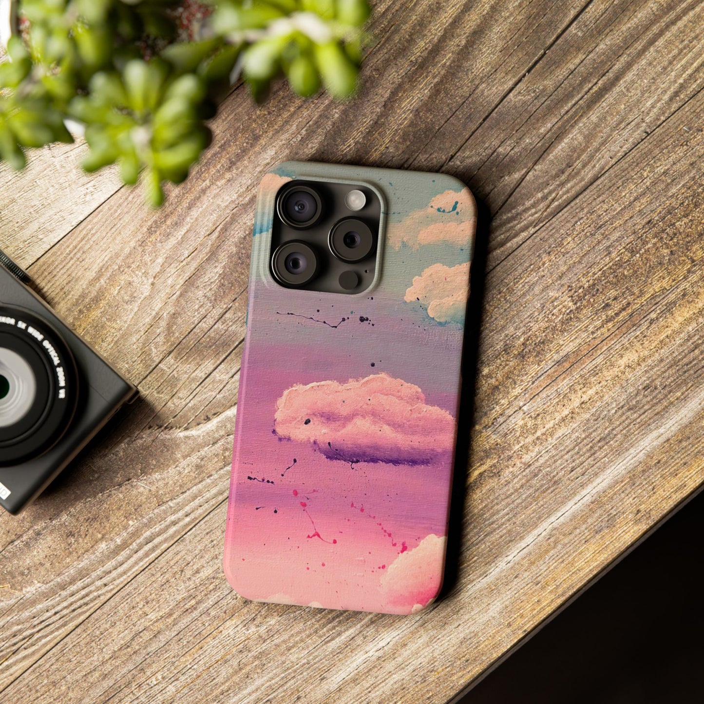 Cloud Painting Study Slim iPhone Case