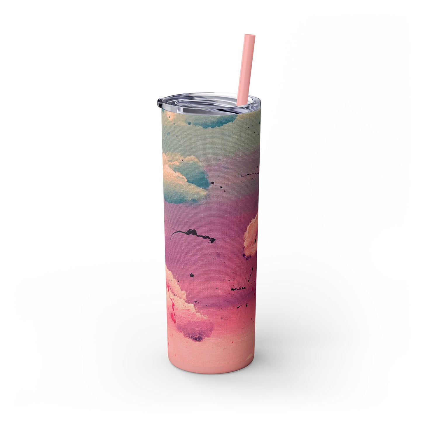 Cloud Study Painting| Skinny Tumbler with Straw| 20oz