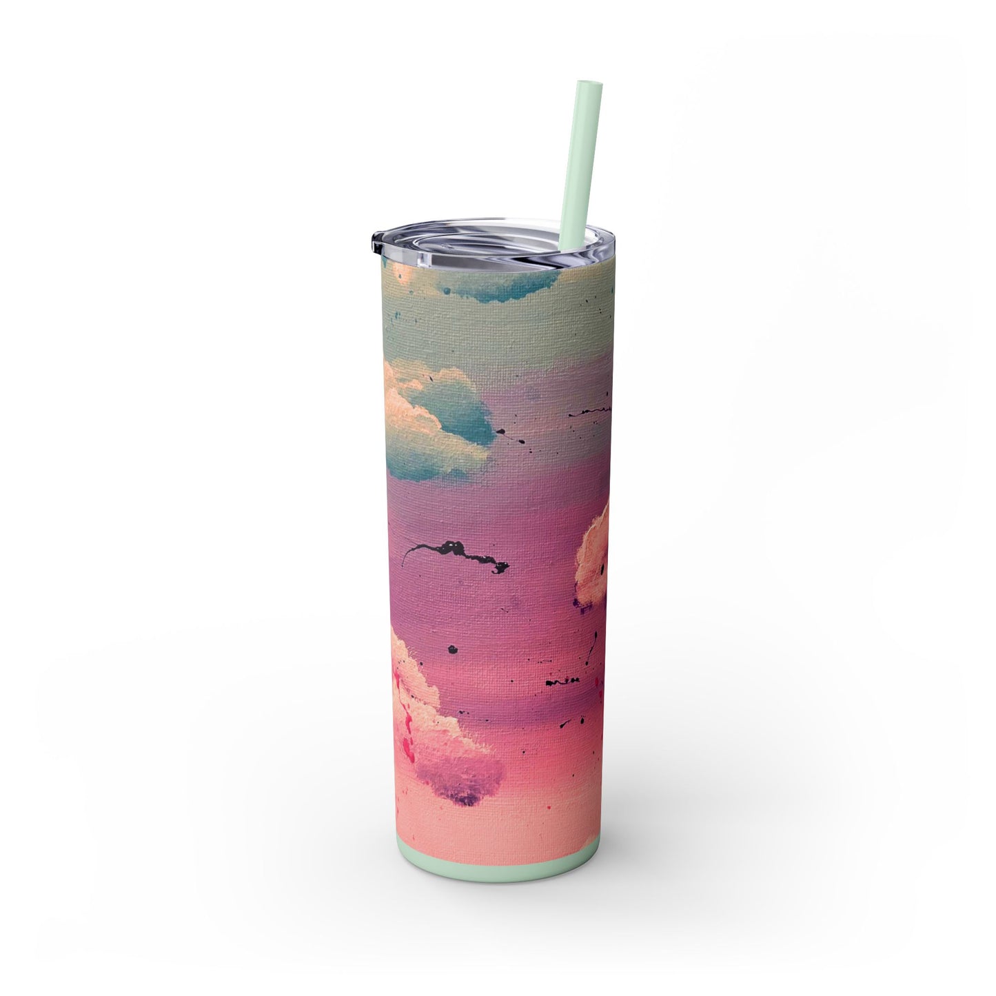 Cloud Study Painting| Skinny Tumbler with Straw| 20oz