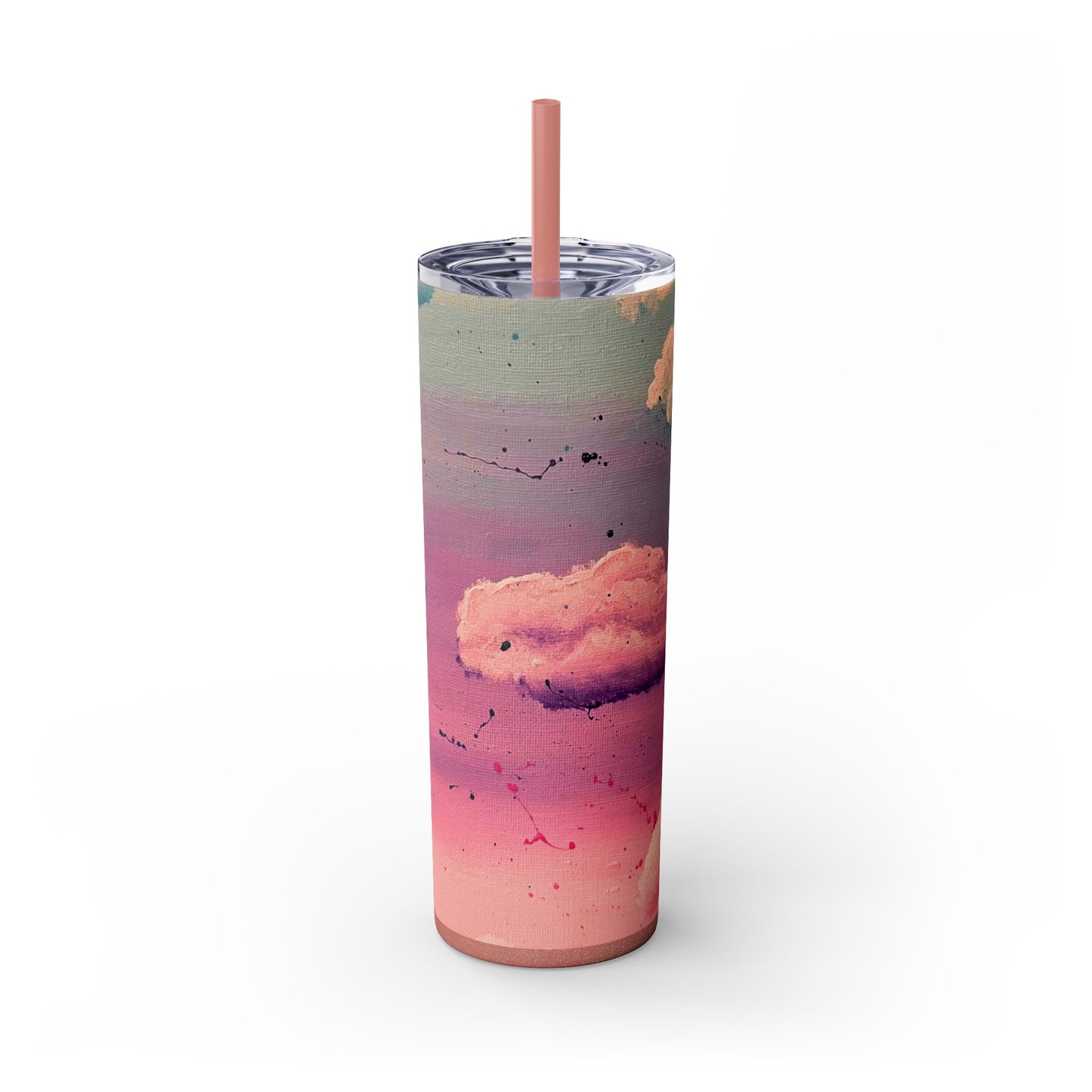 Cloud Study Painting| Skinny Tumbler with Straw| 20oz