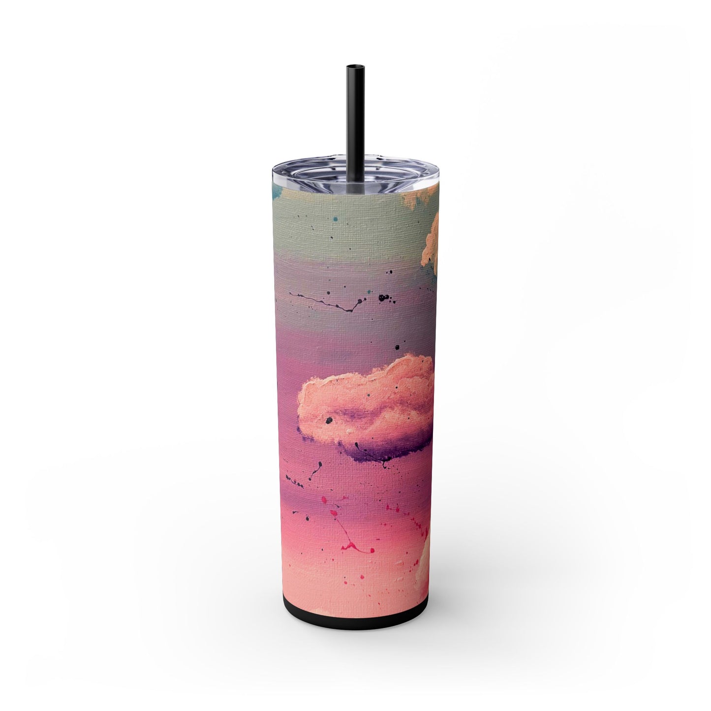 Cloud Study Painting| Skinny Tumbler with Straw| 20oz