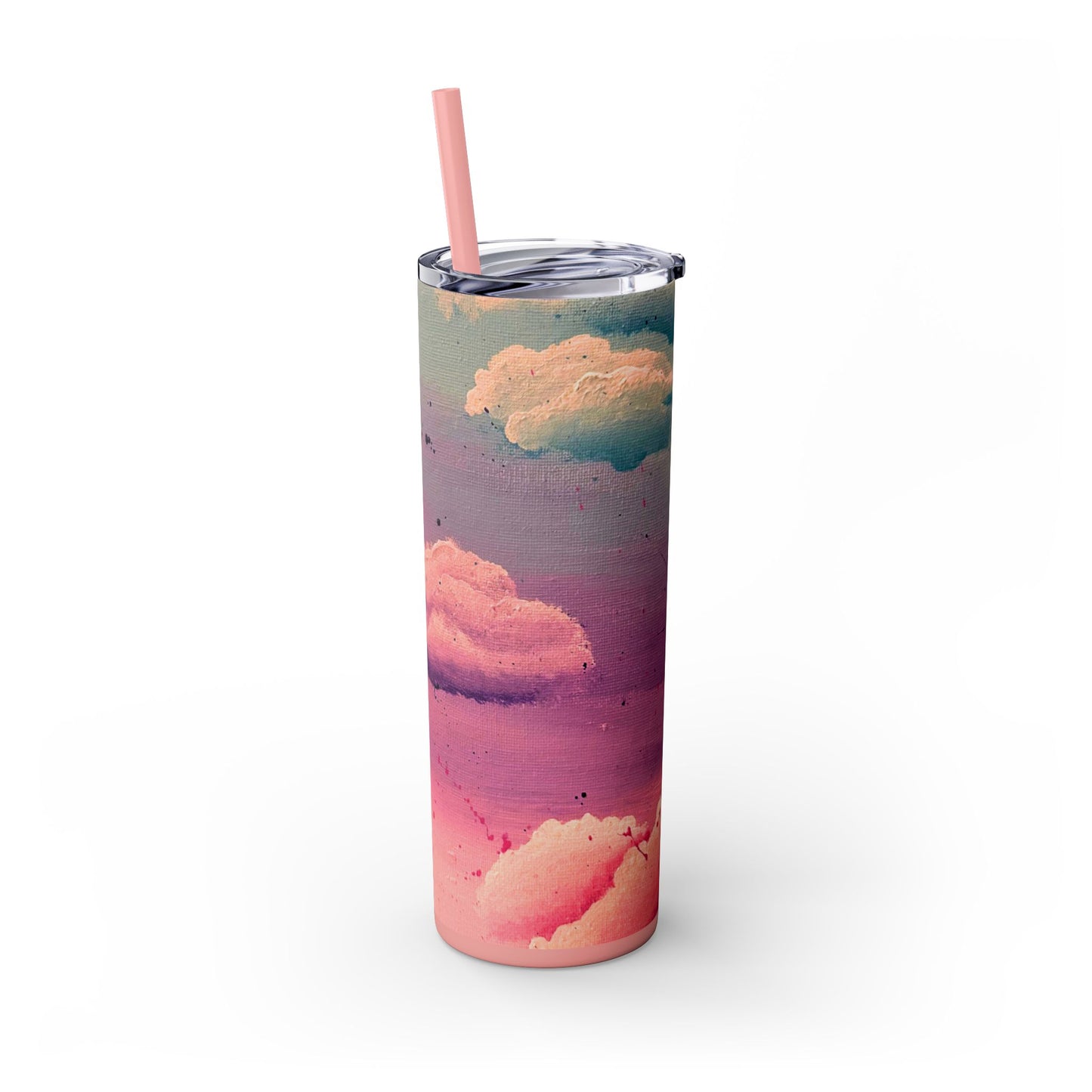 Cloud Study Painting| Skinny Tumbler with Straw| 20oz