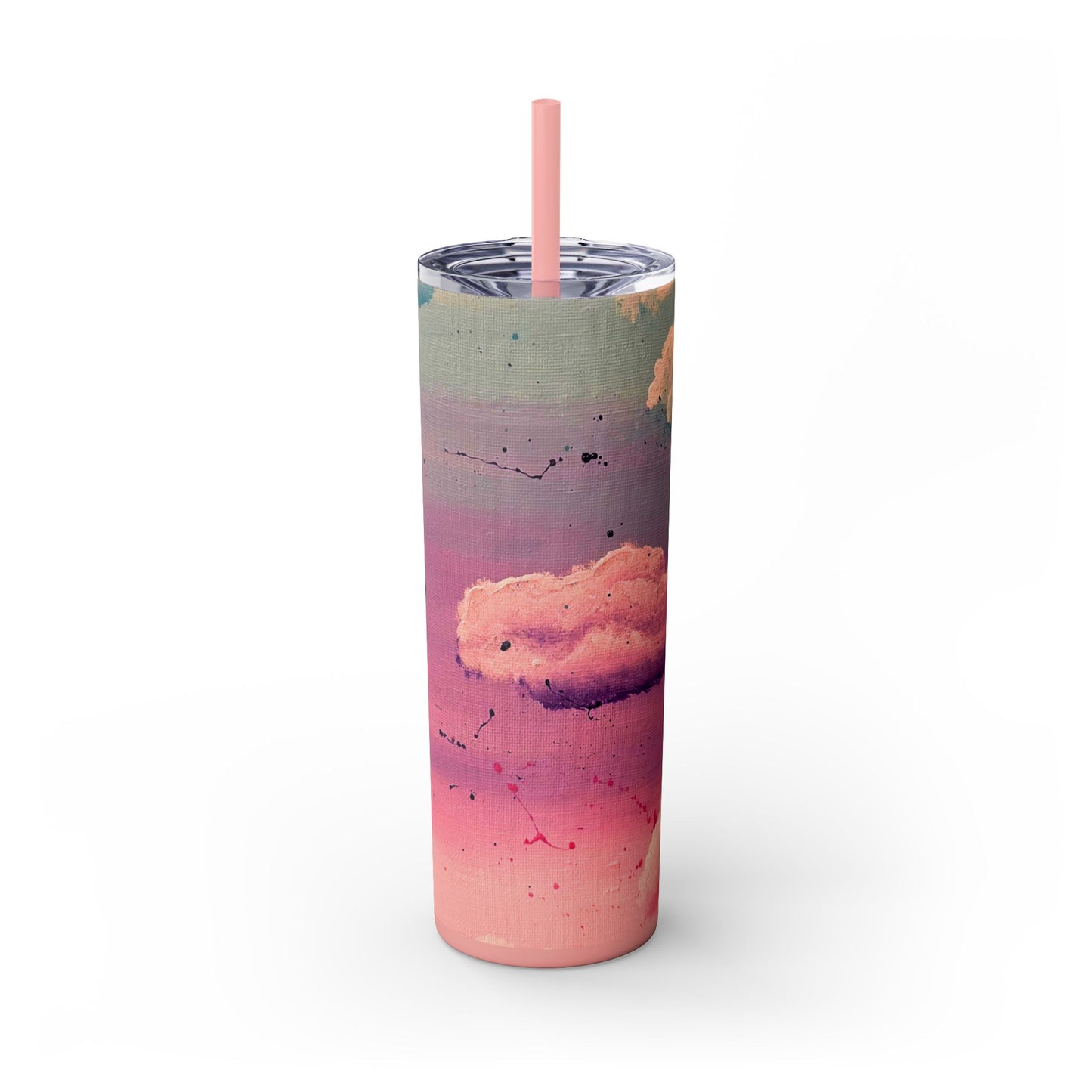 Cloud Study Painting| Skinny Tumbler with Straw| 20oz