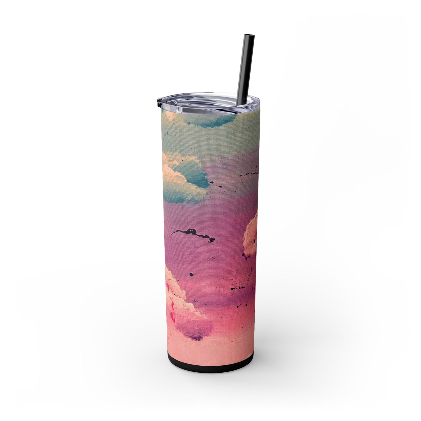 Cloud Study Painting| Skinny Tumbler with Straw| 20oz
