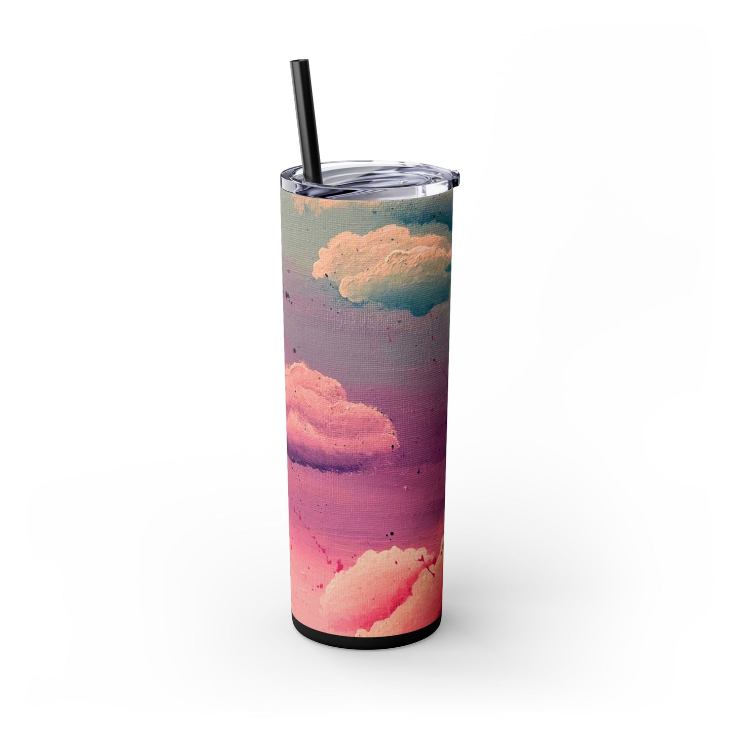 Cloud Study Painting| Skinny Tumbler with Straw| 20oz