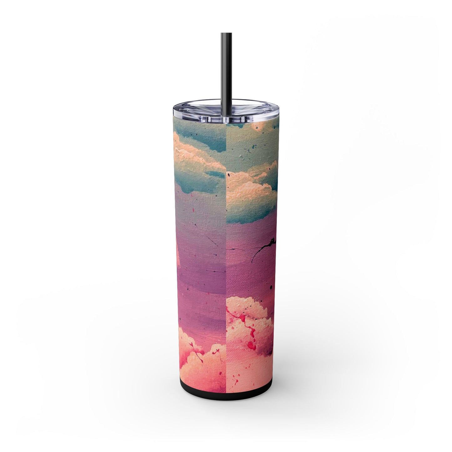 Cloud Study Painting| Skinny Tumbler with Straw| 20oz
